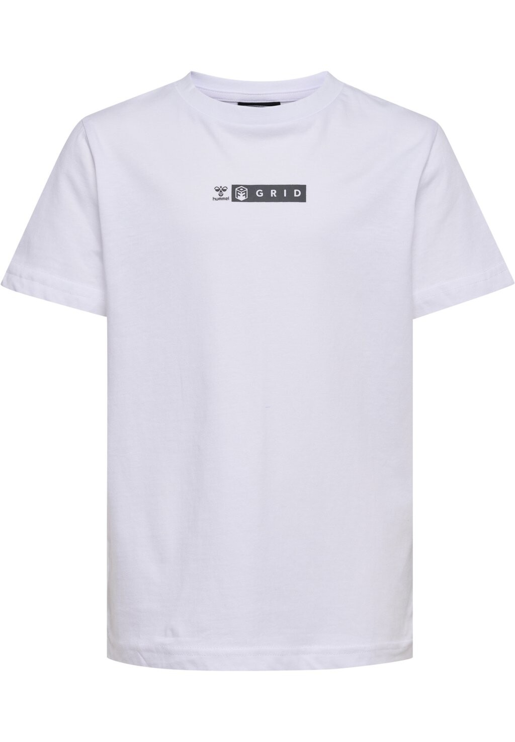 

Футболка с принтом HMLOFFGRID S/S Hummel, цвет white forged iron