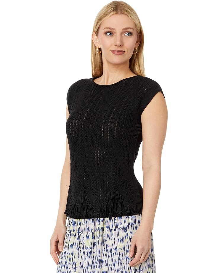 

Свитер NIC+ZOE Textured Swing Sweater, цвет Black Onyx