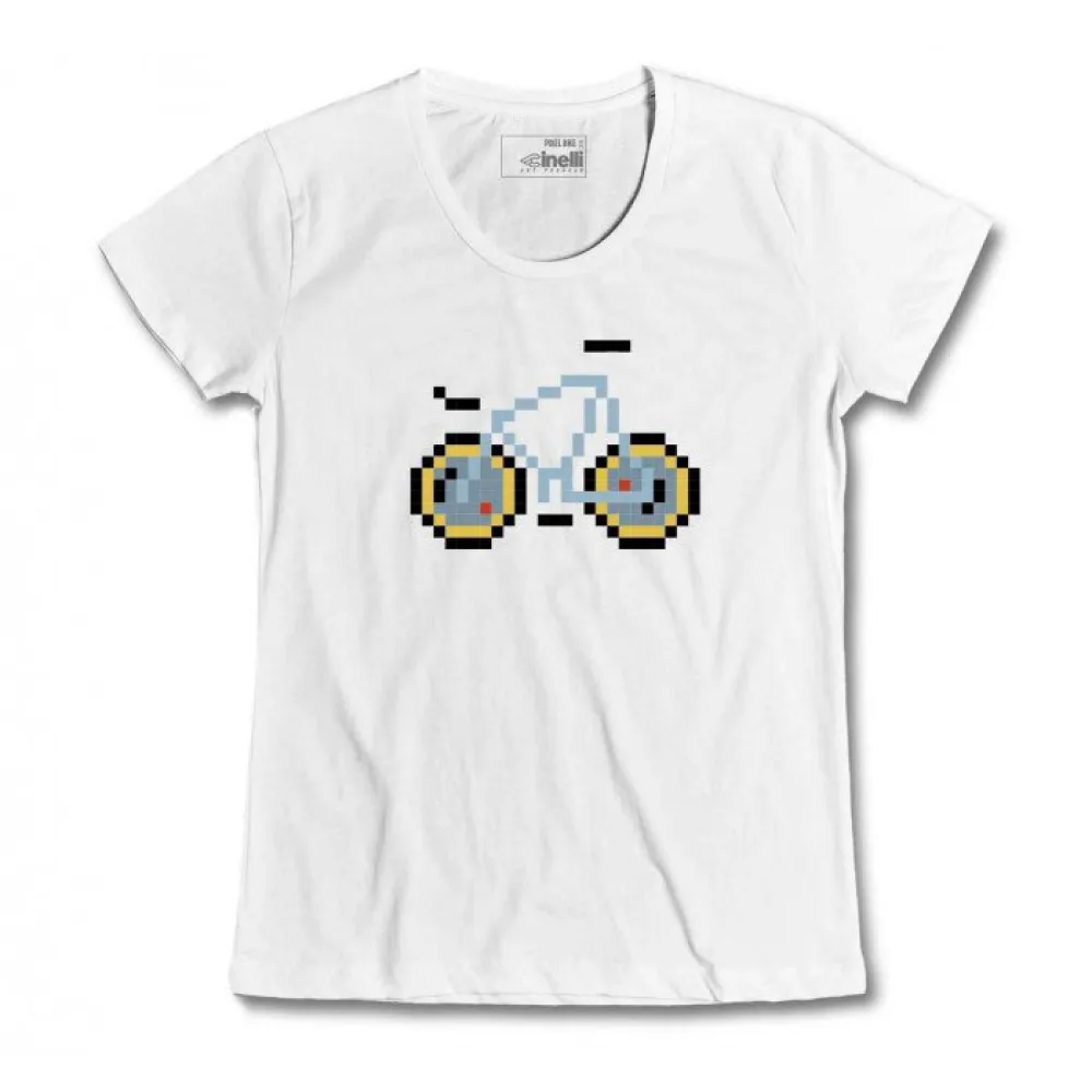 

Футболка Cinelli Pixel Bike Lase, белый