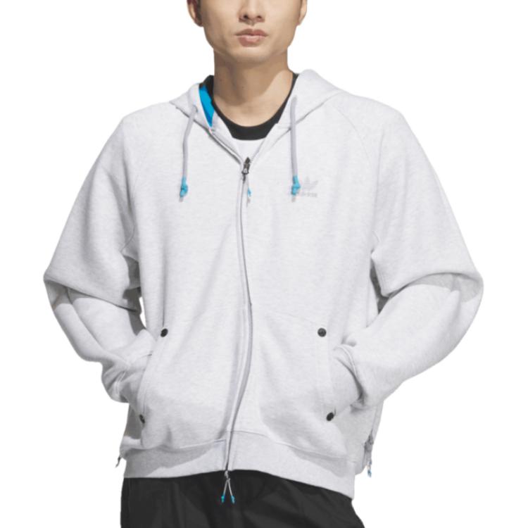 Adidas Originals X Ordinary People FW24 Свитшот Мужской Светлый Хизер Грей — фото 3