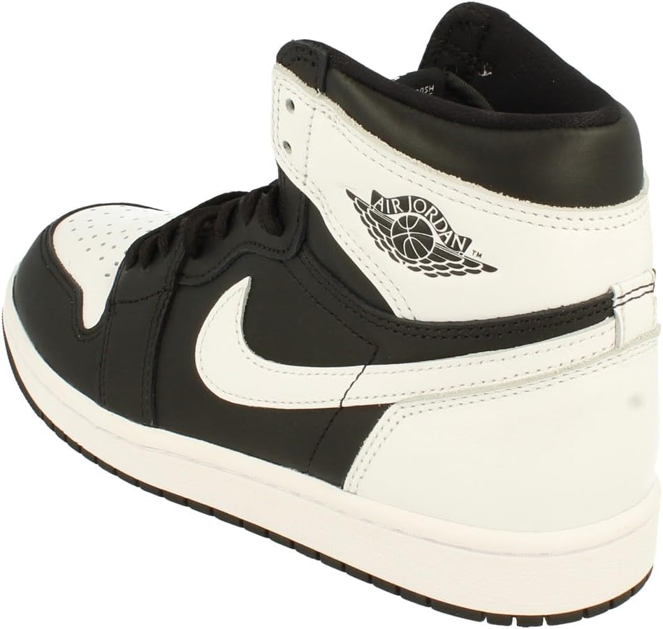 Мужские кроссовки Air Jordan 1 High Nike, белый/черный — фото 2