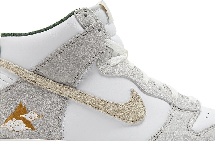 Кроссовки Dunk High GS 'San Francisco Pack - Gold Mountain', белый — фото 2