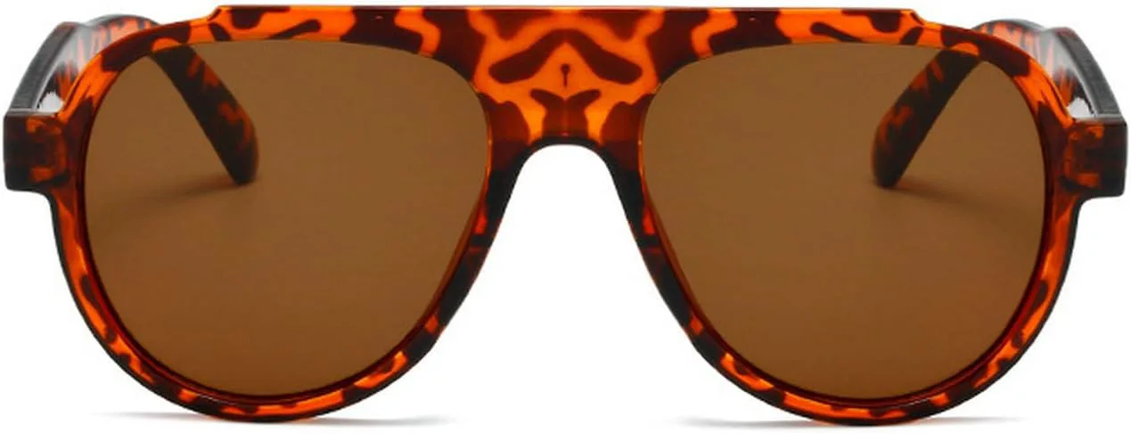 

Солнцезащитные очки Laureles Retro Pilot для мужчин и женщин в винтажном стиле с леопардовым принтом и серым градиентом, защита от ультрафиолета UV400, C8