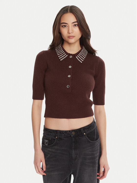 

Свитер regular fit Emilia 105745 A2S4 Pinko, коричневый