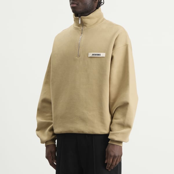Толстовка на молнии из грогрена Jacquemus, темно-бежевый — фото 2