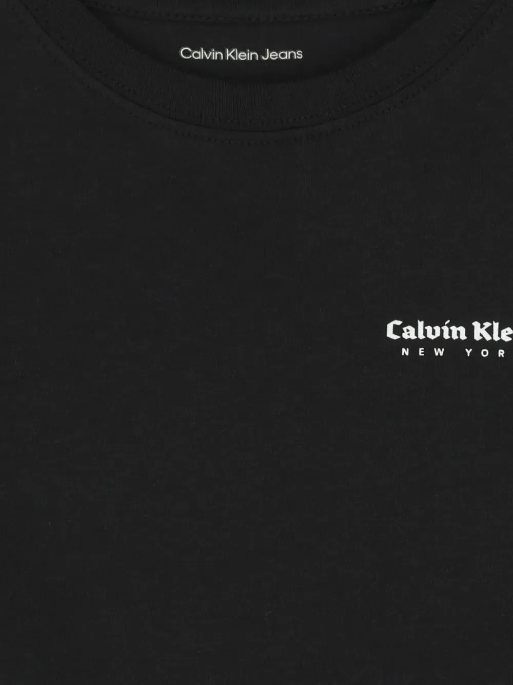 Футболка с круглым вырезом Calvin Klein Kids, черный — фото 3