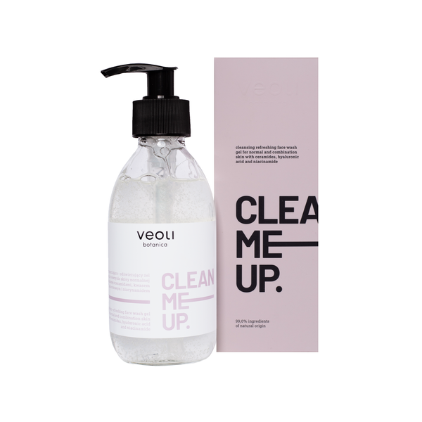 

Очищающий и освежающий гель для умывания лица, 150 мл Veoli Botanica Clean me up