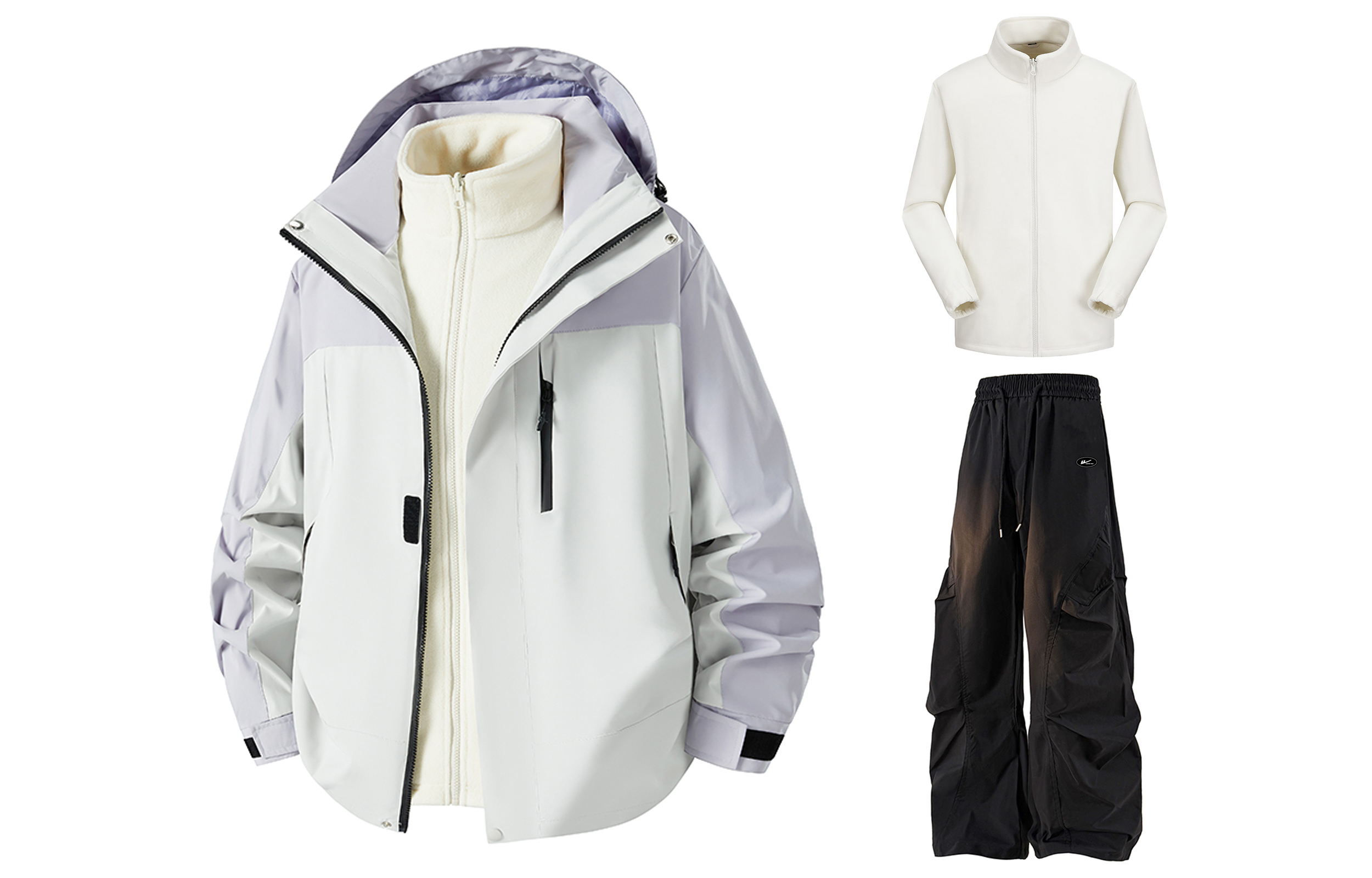 

Ветровка из коллекции Huichao Riding The Wind, комплект одежды Unisex WARRIOR, crape myrtle фиолетовый+черный (clothing sets)