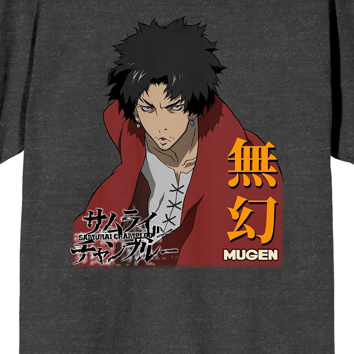 

Мужская футболка Samurai Champloo Mugen Kanji Licensed Character