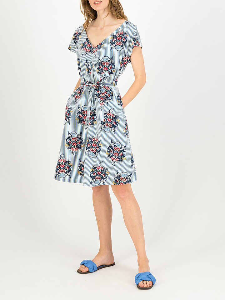 

Короткое платье Blutsgeschwister Kleid True Love Hourglass, цвет Hellblau/Bunt