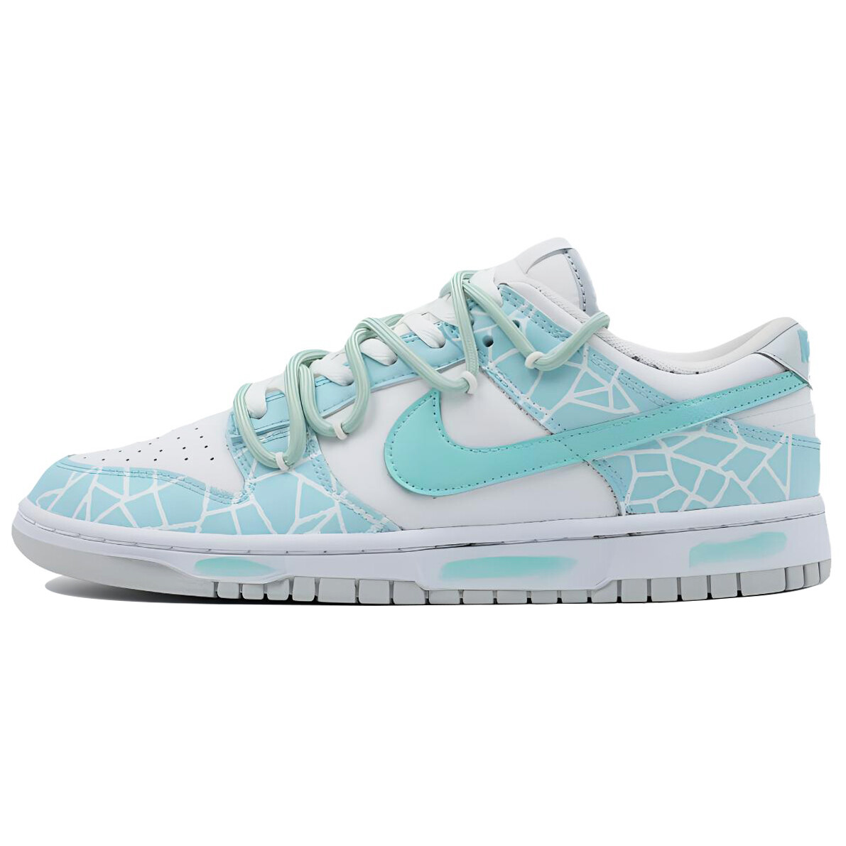 

Кроссовки Nike Dunk Skateboard Shoes Men Low-Top White Blue, Синий, Кроссовки Nike Dunk Skateboard Shoes Men Low-Top White Blue