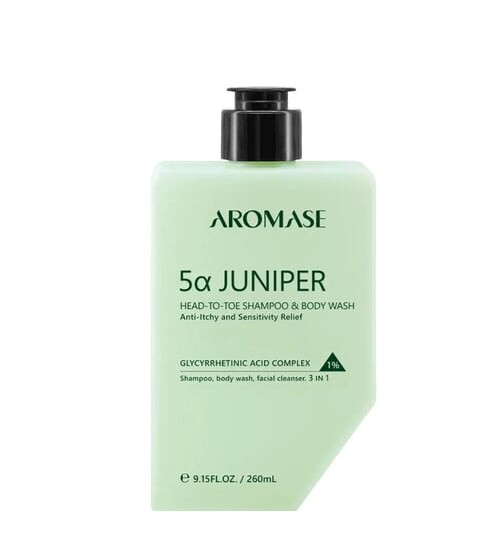 

Гель для душа и шампунь для лица, 80 мл Aromase 5a Juniper