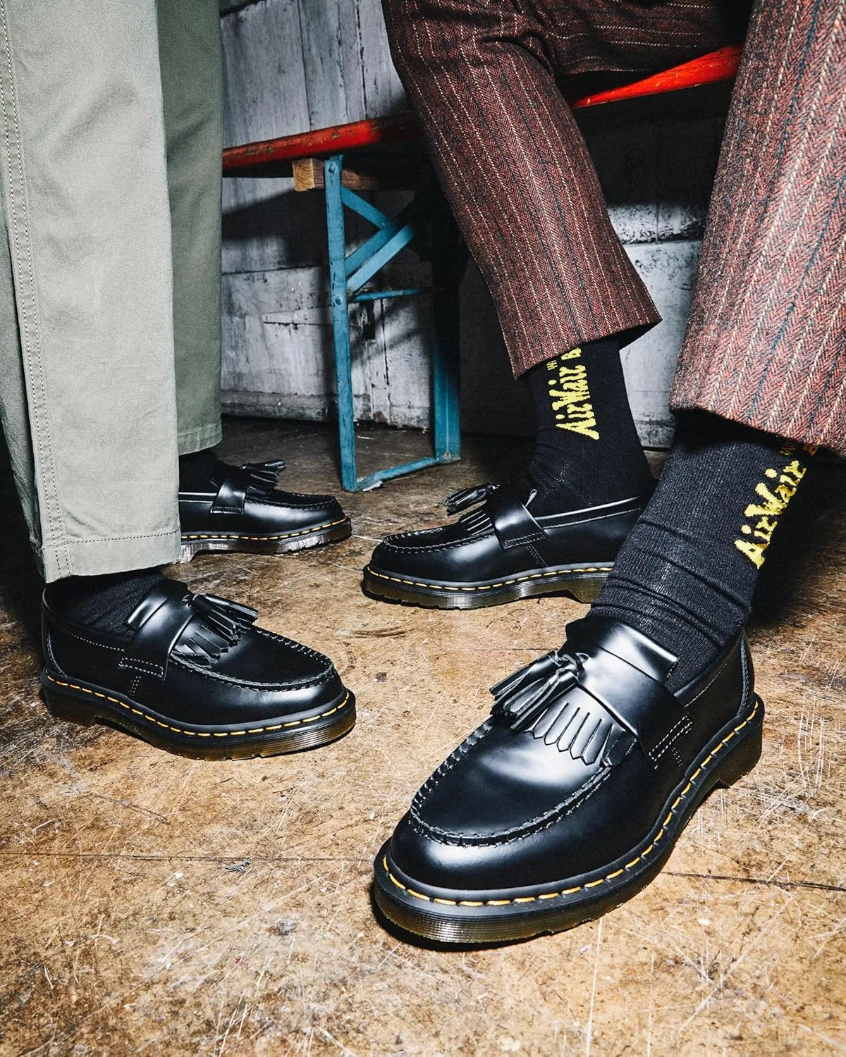 Мокасины на скользящей подошве Dr. Martens, черный гладкий — фото 3