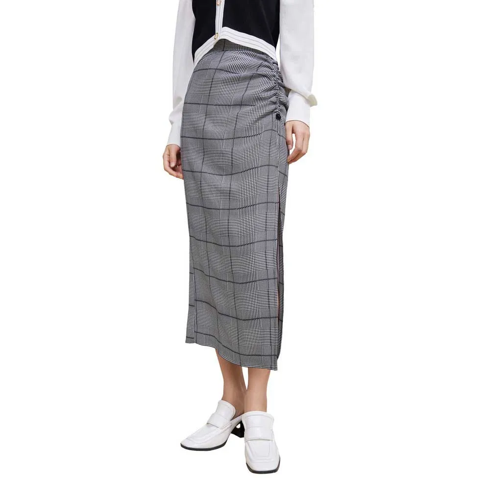

Юбка Lily Vintage Houndstooth Half-Body skirt, серый