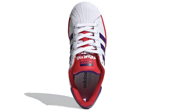 Кроссовки оригинальные суперзвезды обувь Adidas, белый — фото 4