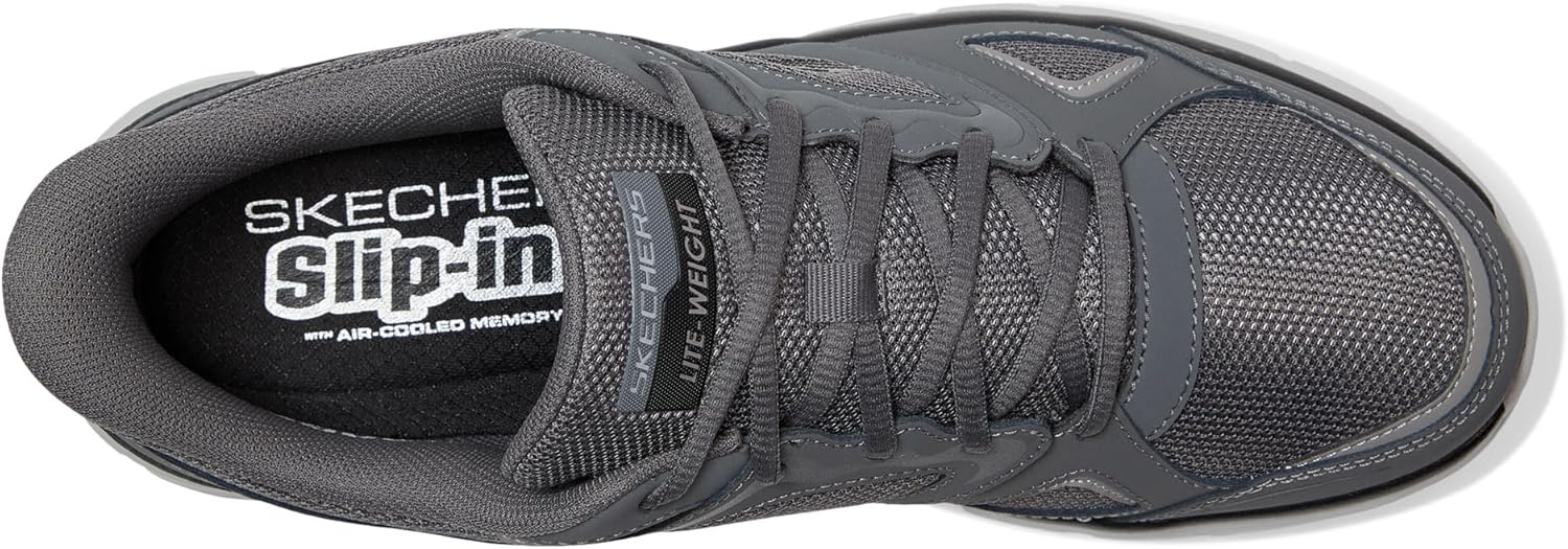 Мужские кроссовки Skechers Track Ezral без шнурков, Charcoal — фото 2