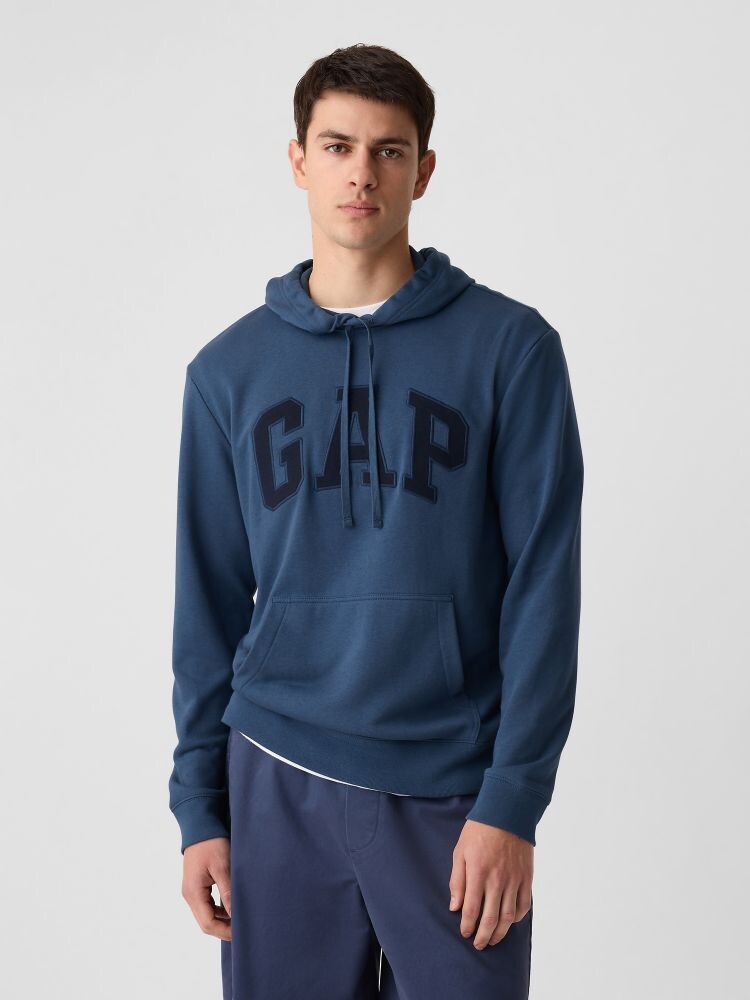 

Толстовка с логотипом и капюшоном Gap, синий