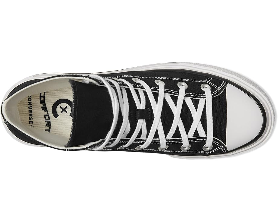 Кроссовки Converse Chuck Taylor All Star Lift Double Stack, цвет Black/White/Black — фото 2