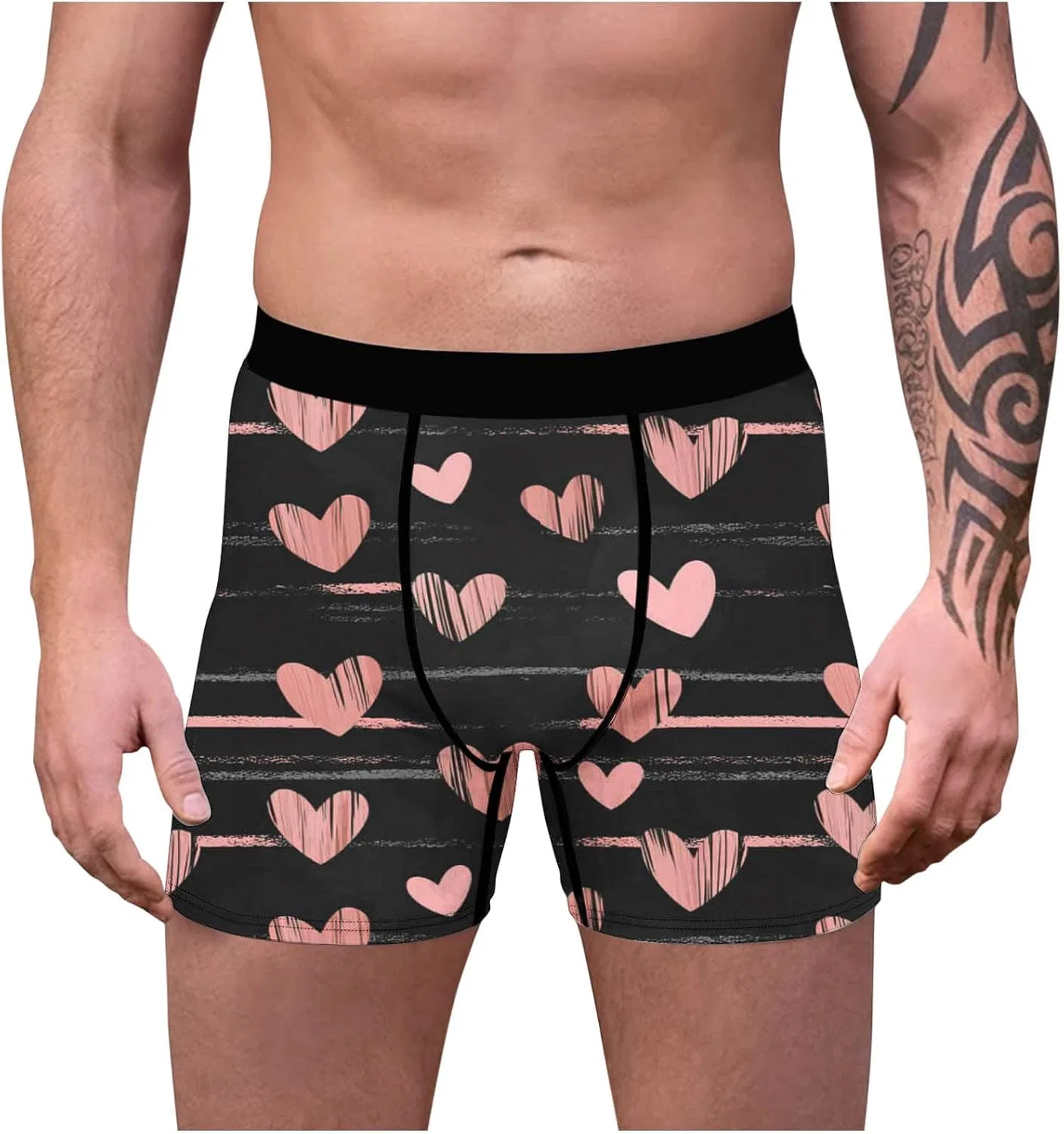 Боксеры с принтом Love Heart, Разноцветный