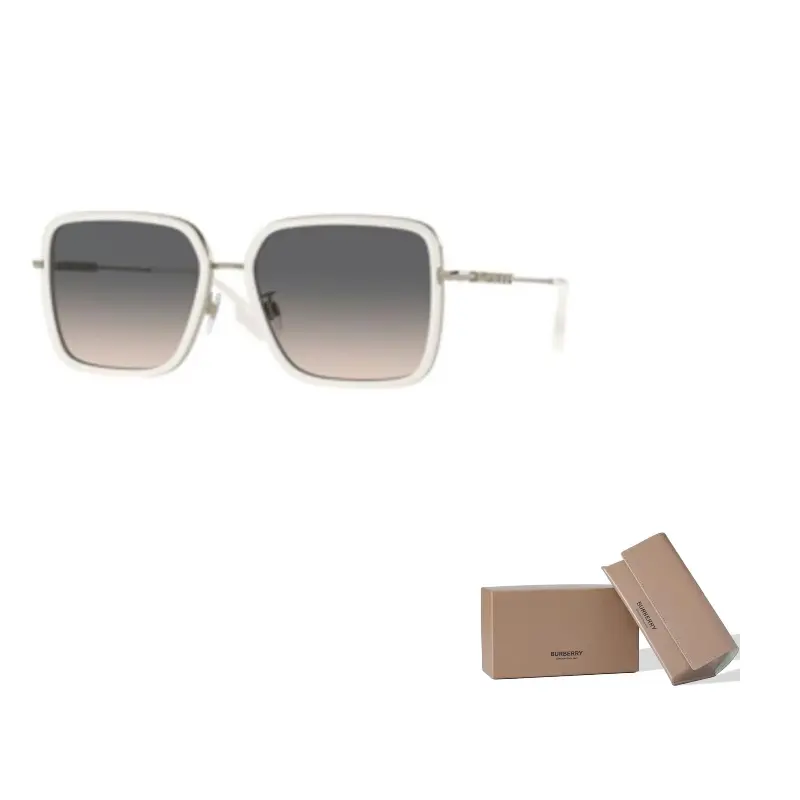 

Burberry Квадратные солнцезащитные очки женские белые, White