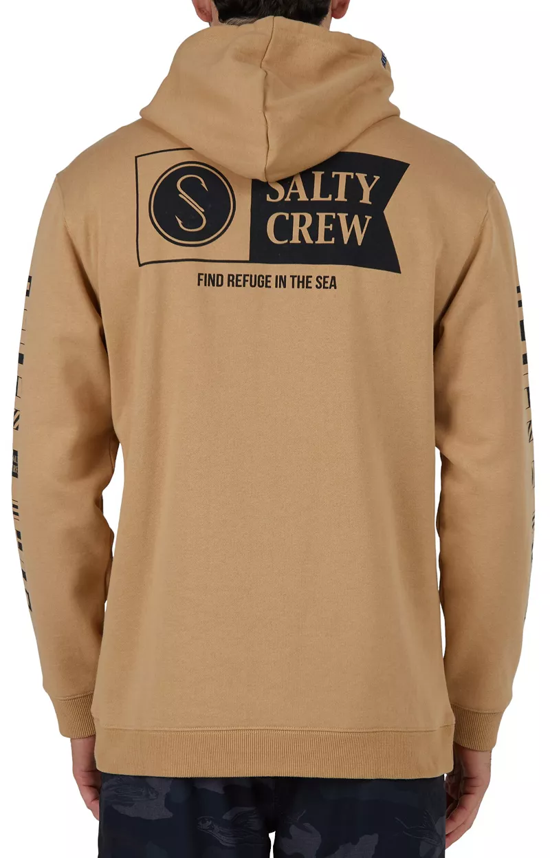 

Мужская флисовая куртка Salty Crew Alpha с капюшоном, цвет Sandstone