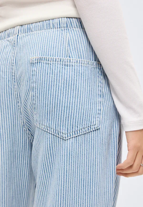 Джинсы свободные Easy 90s stripe Gap, синие — фото 4