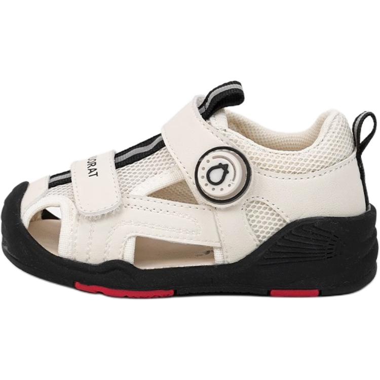 

Детские сандалии с низким верхом, дышащие, устойчивые к истиранию, противоскользящие, для детей от 3 до 7 лет QINUOSHU, бежевый