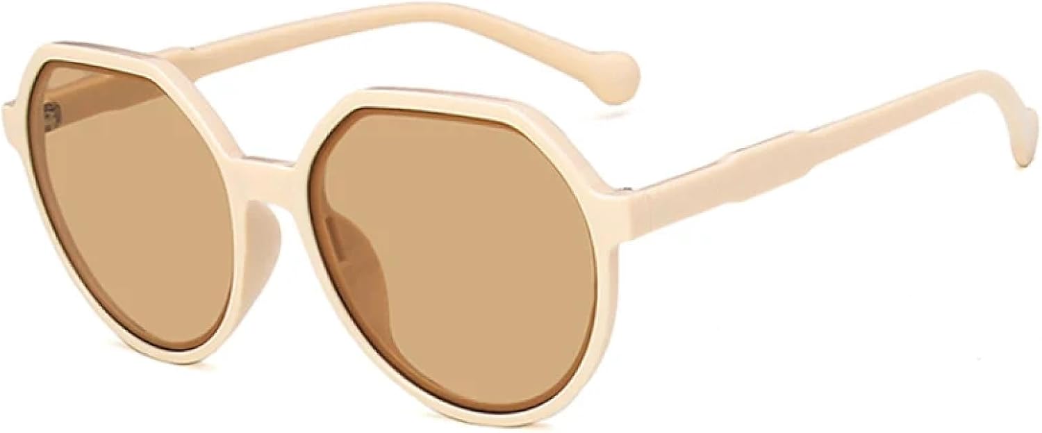 

Модные овальные солнцезащитные очки для мужчин и женщин, винтажные дорожные солнцезащитные очки, женские очки для вождения, солнцезащитные очки UV400 TKKTLLT, Beige Tea