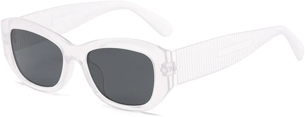 

Винтажные квадратные солнцезащитные очки для женщин и мужчин, очки «кошачий глаз», классические, с защитой от УФ-излучения UV400, модные MTZJH, Transparent