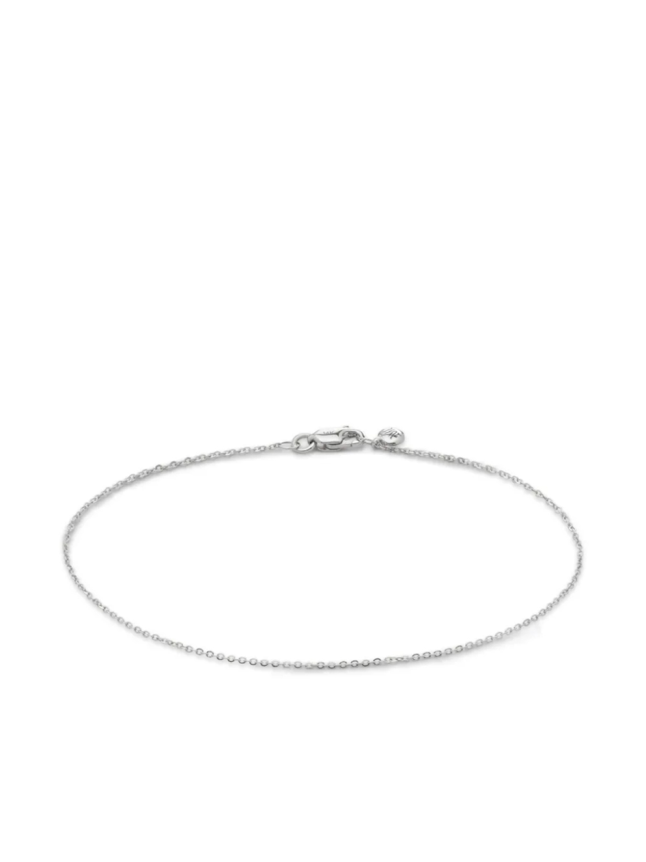 

Браслет Super Fine из белого золота Monica Vinader, серебряный