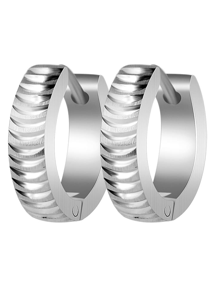 

Adeliás Женские серьги - серьги-кольца на шарнирах из нержавеющей стали серебристого цвета