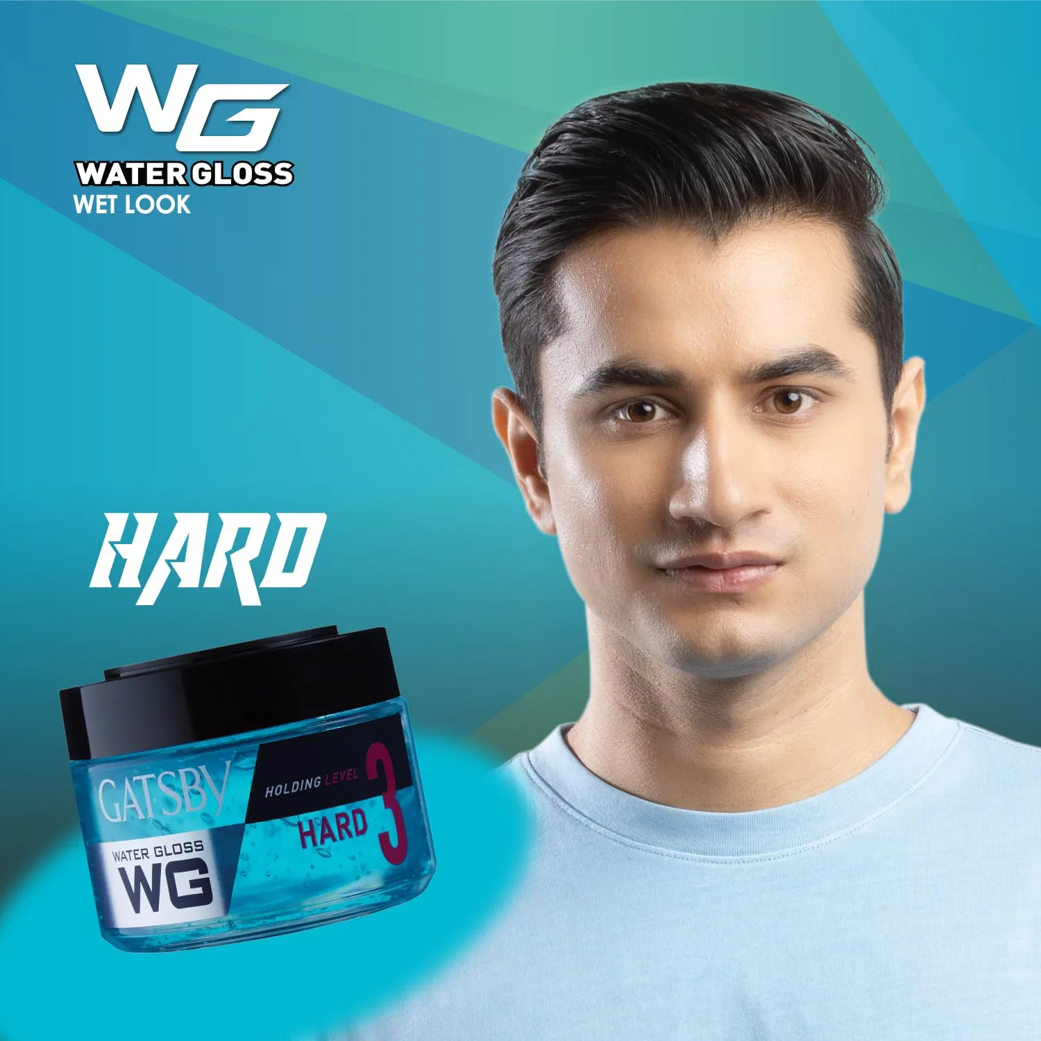 Гель для волос Gatsby Leather Water Gloss Hard Blue 300 г Gatsby — фото 3