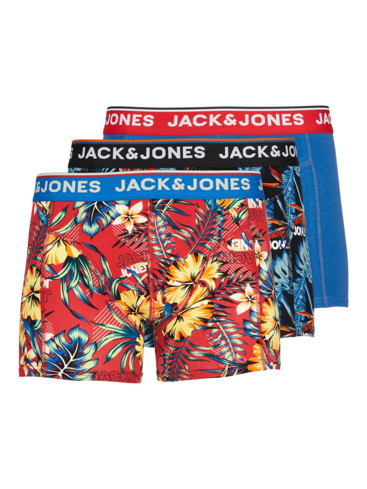 

Jack & Jones Трусы JACAZORES, комплект из 3 штук, облегающие, разных цветов