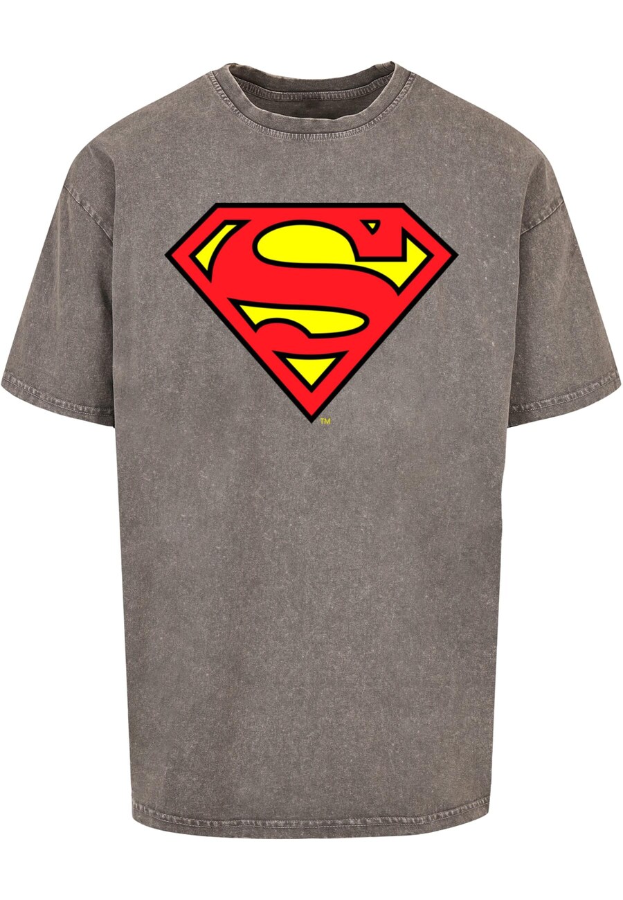 

Рубашка ABSOLUTE CULT DC Originals - Superman Shield, пятнистый серый
