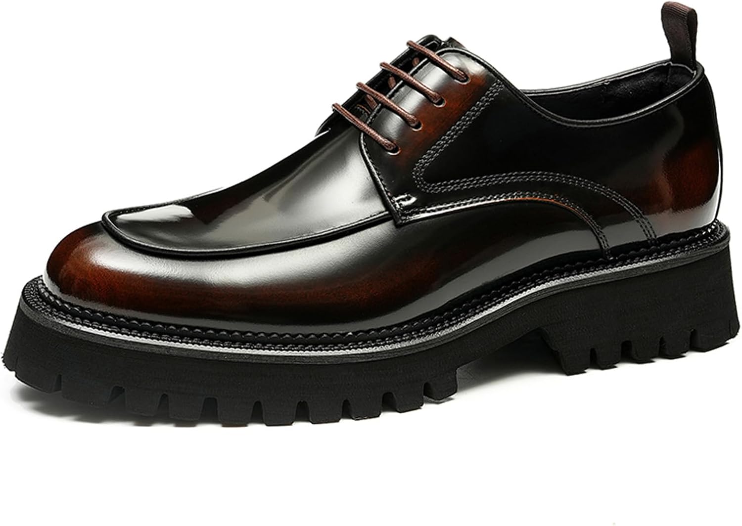 

Мужские дерби с насквозь прошитым мысом, деловые и повседневные туфли, верх из цельной кожи, классические формальные и повседневные 23675 Windhana, коричневый