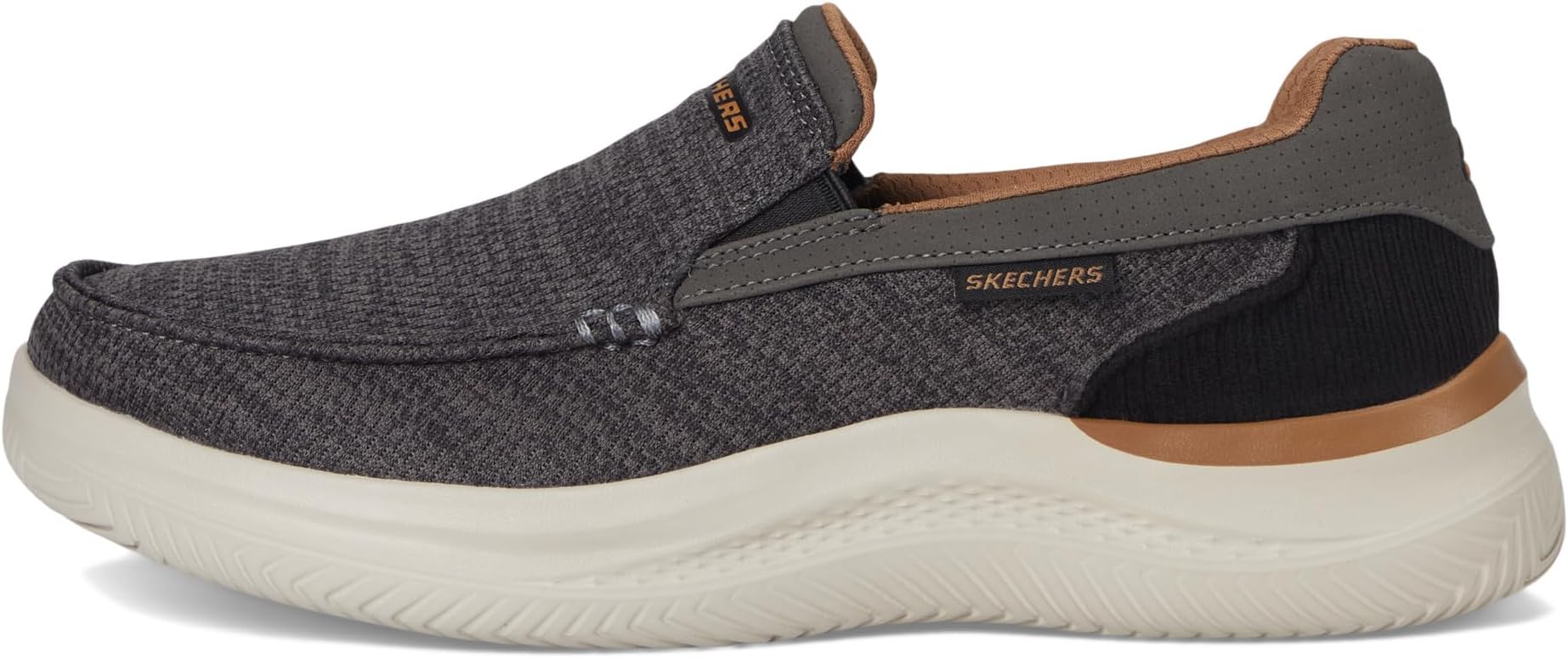 Лоферы SKECHERS Men's Hasting - Marco, Grey/Black — фото 4