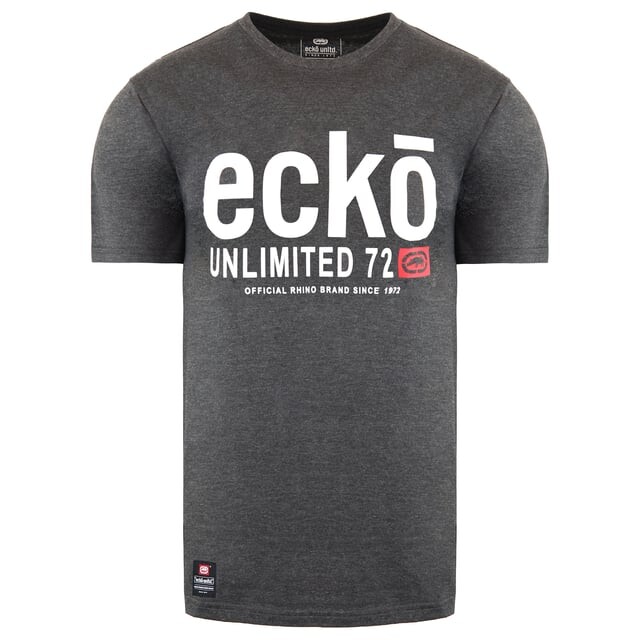 

Cali мужская темно-серая футболка меланжевого цвета Ecko Unltd., серый