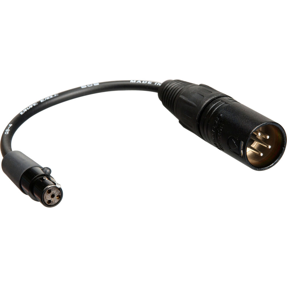 

Remote Audio BDSIN 4" XLR 4-Pin Male Power Input Cable BDSIN