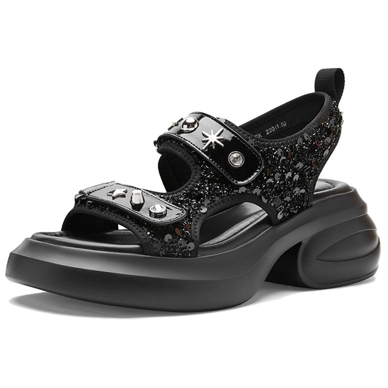 NINE WEST Женские сандалии на одной застежке серебристые, цвет Silver — фото 4