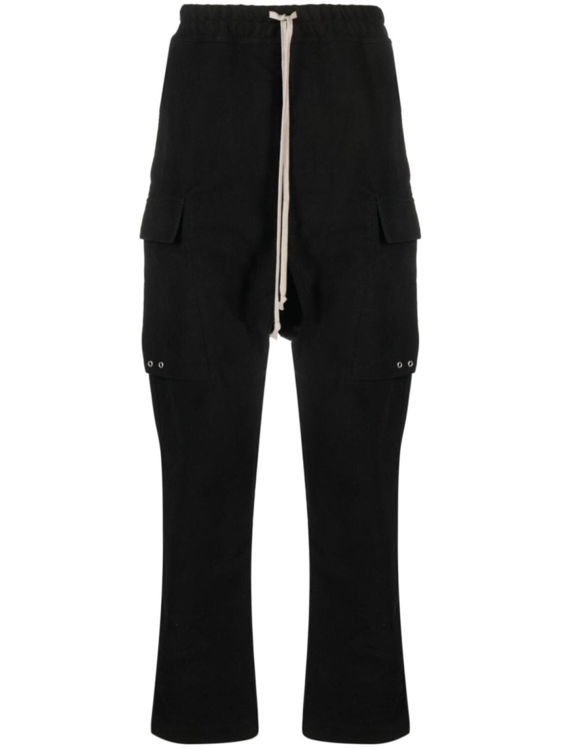 

Rick Owens брюки карго с низким шаговым швом и кулиской, черный