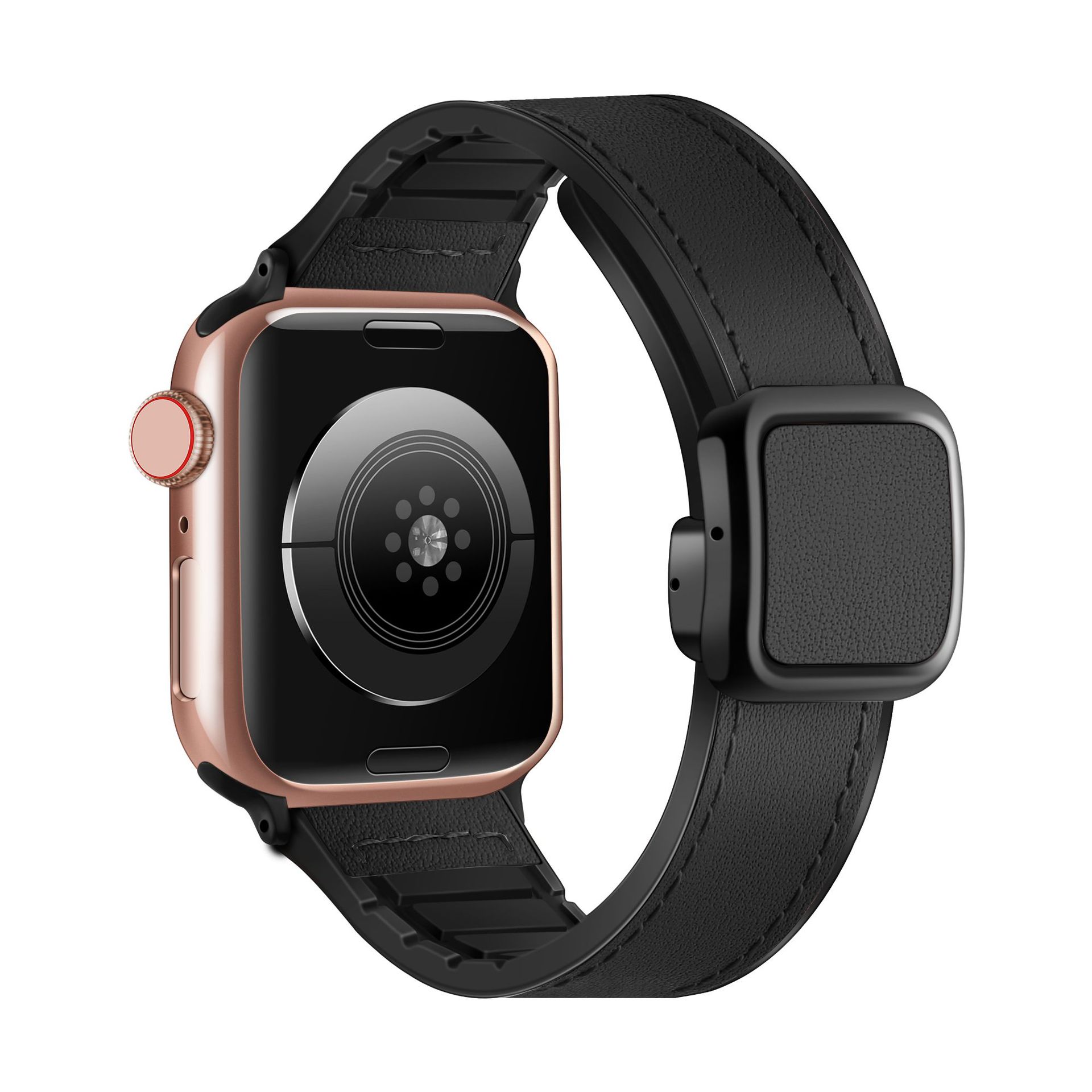 

Ремешок для часов, совместимый с Apple, из натуральной кожи Akkerds, Umber