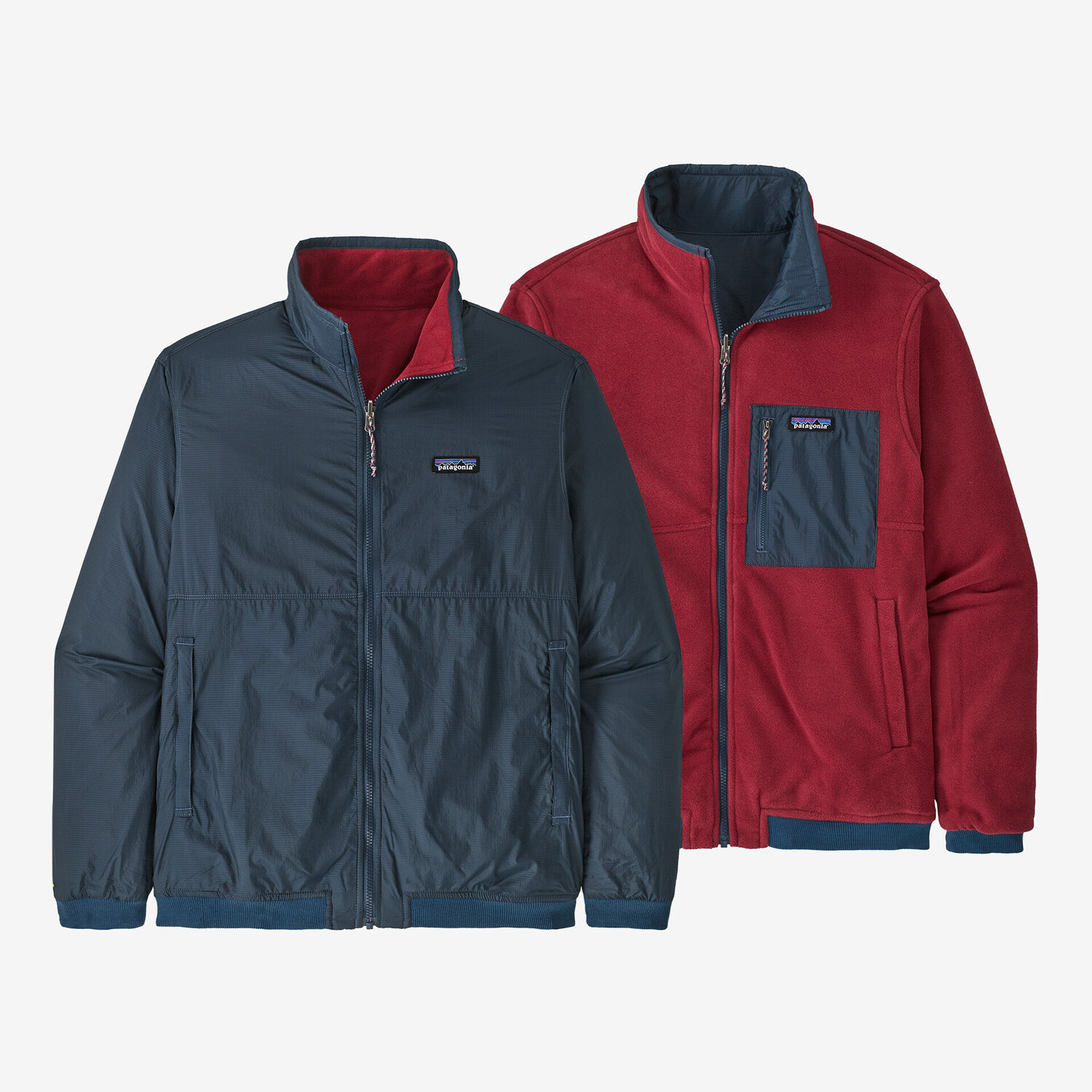 

Мужская двусторонняя куртка Microdini Patagonia, цвет Tidepool Blue