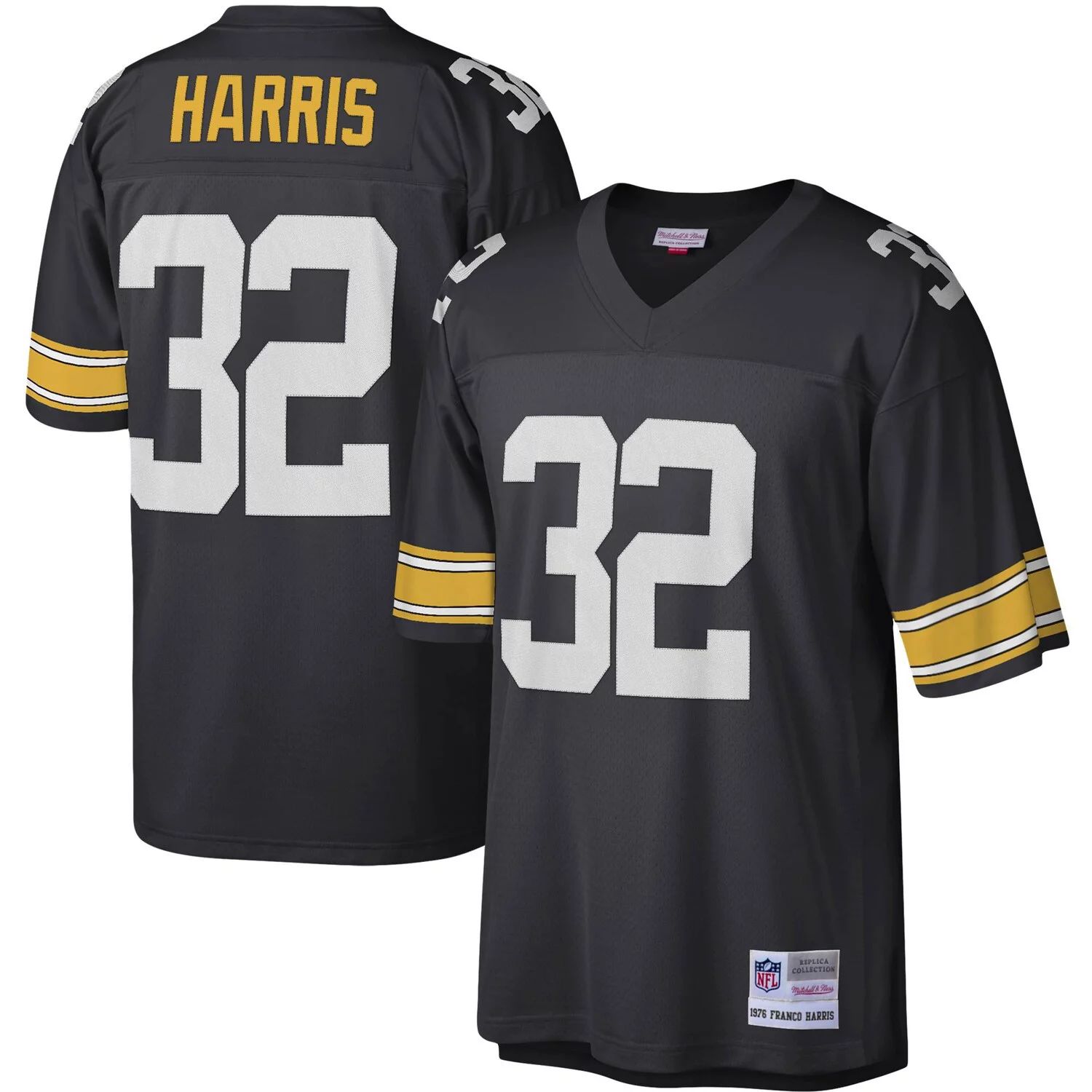 

Мужская футболка Mitchell & Ness Franco Harris Black Pittsburgh Steelers Legacy Replica Джерси