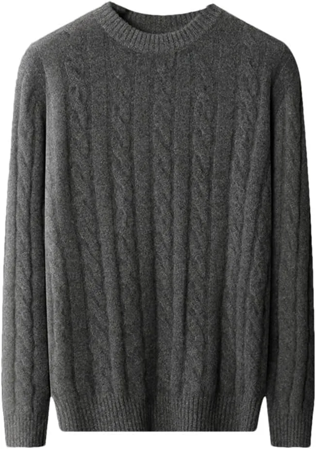 

Мужской кашемировый свитер с круглым вырезом