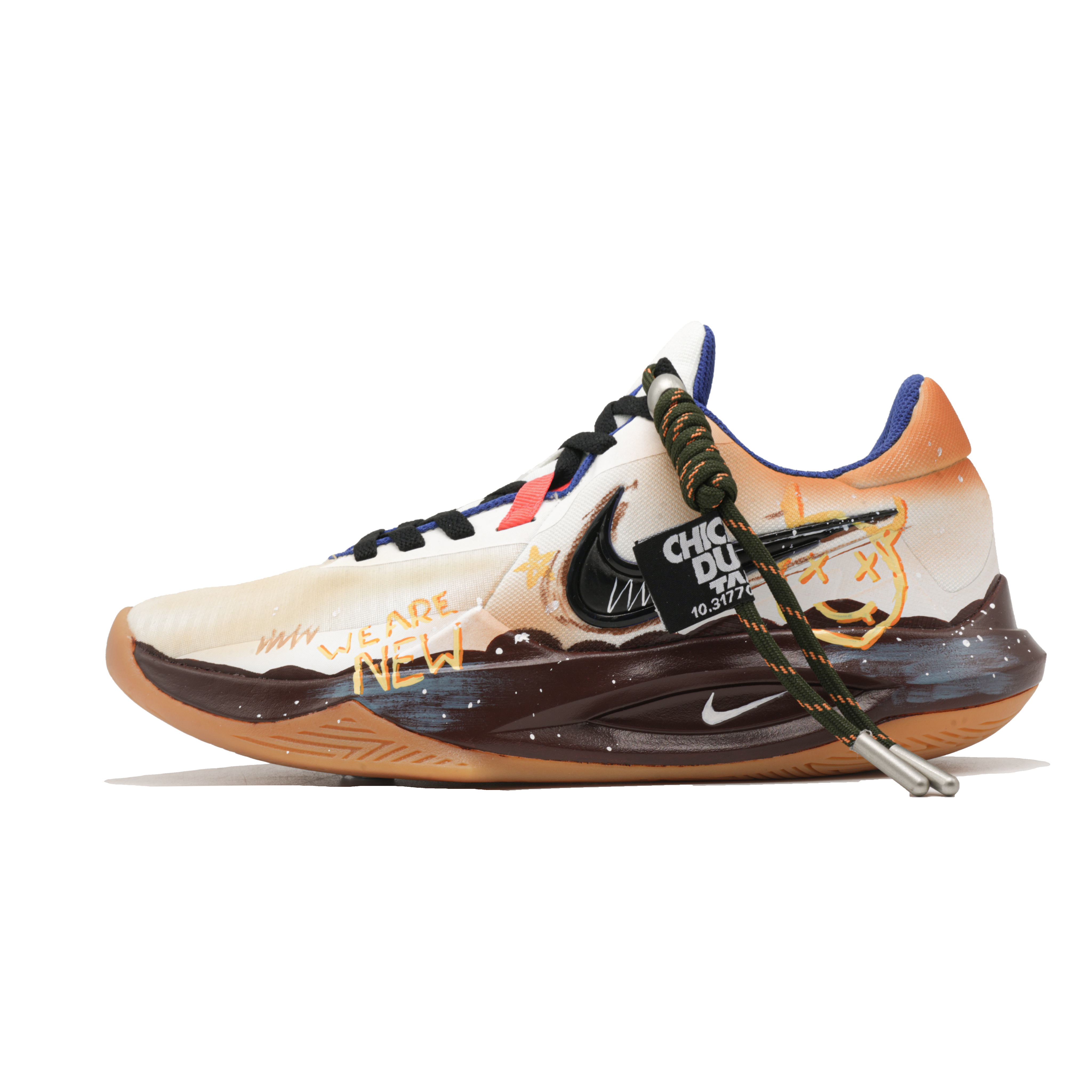 

Nike Баскетбольные кроссовки Precision 6, новые винтажные, противоскользящие, износостойкие, низкие, мужские, коричневые