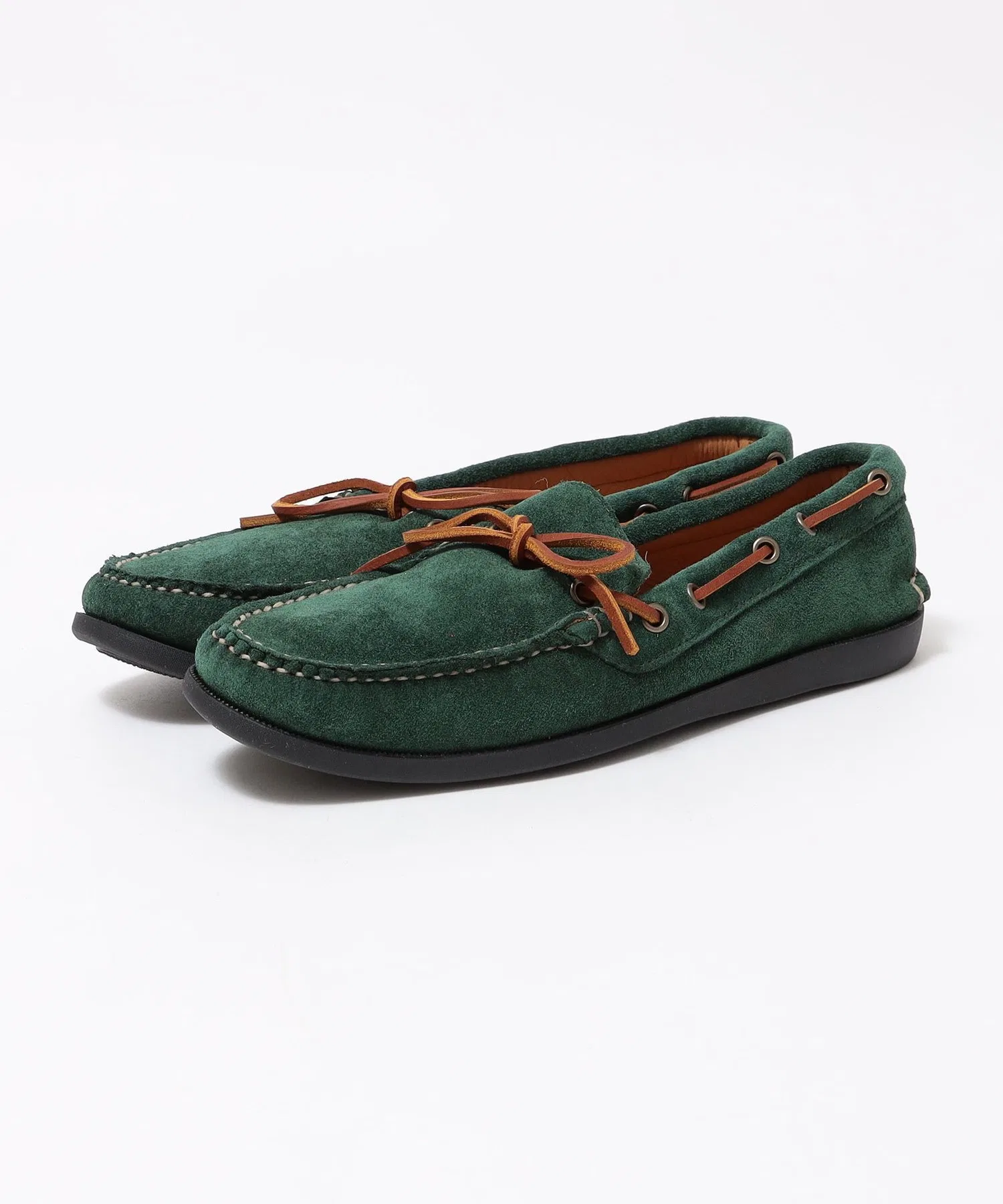 Мужские замшевые мокасины Quoddy Trail Canoe MOC красные — фото 2