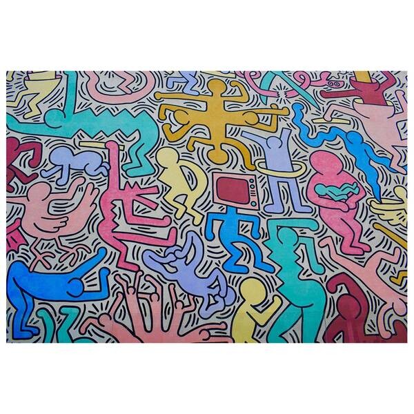 

Фреска LegendArte In der Welt von Keith Haring, многоцветный