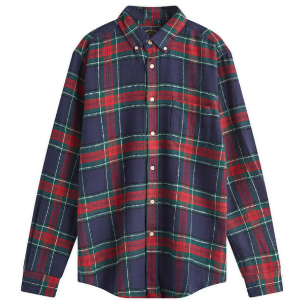 

Рубашка Faru в клетку на пуговицах Portuguese Flannel, синий
