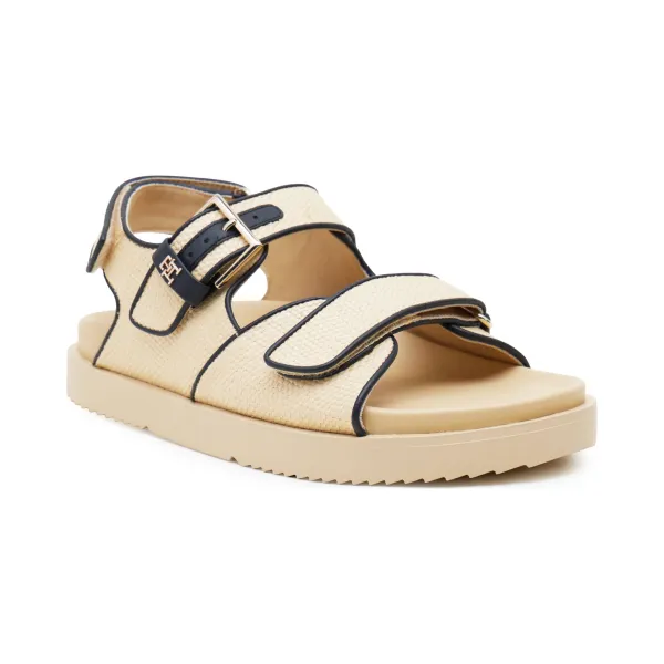 Спортивные босоножки из рафии Tommy Hilfiger, бежевый