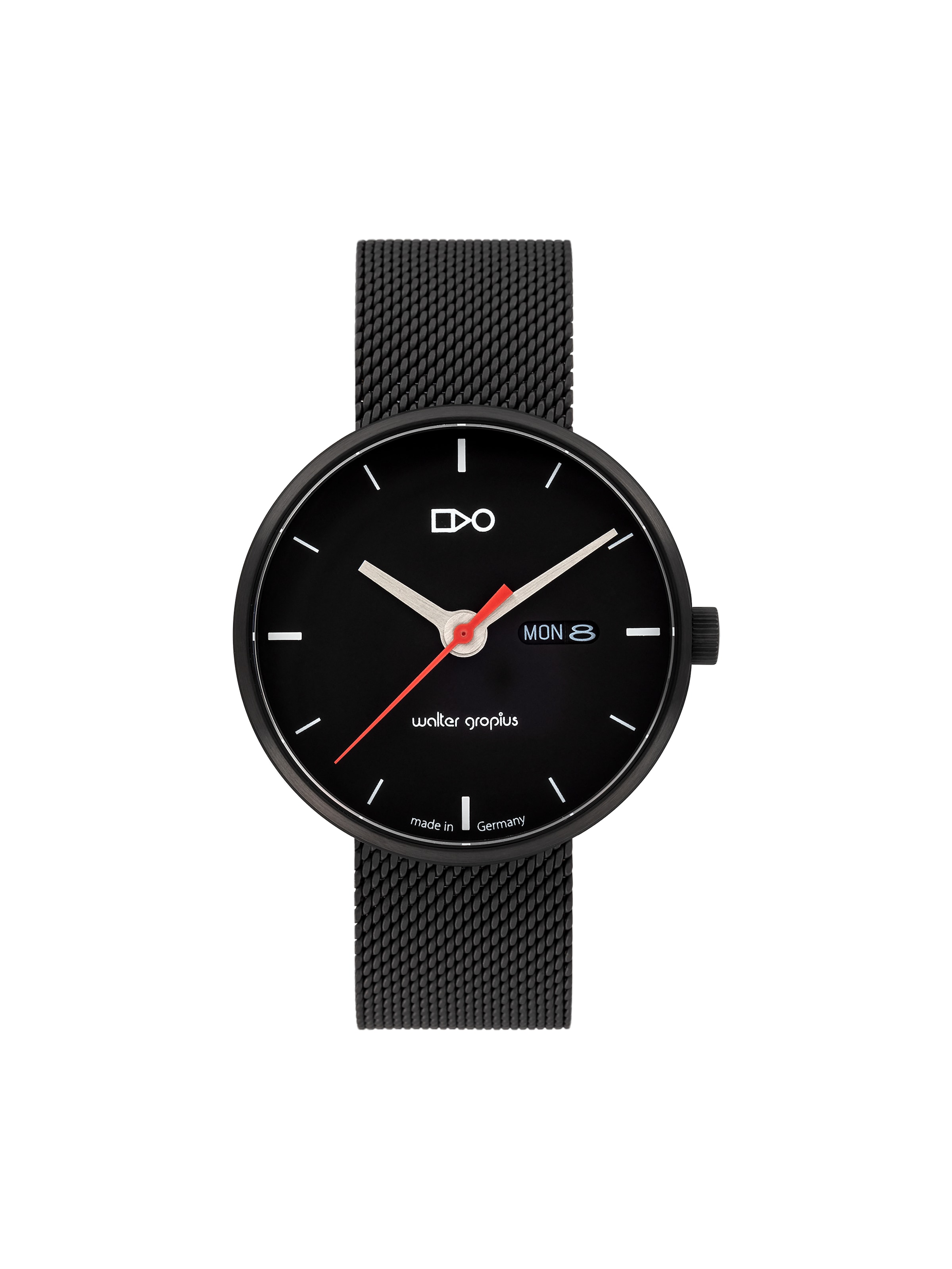 

WALTER GROPIUS Часы Analog 'SIMPLEX' в черном цвете